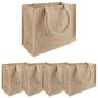 Džiuto piniginės 5 pcs Natūrali 26 x 22 x 14 cm
