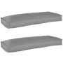 Pallet pagalvių rinkinys 2 pcs Pilka 100 x 40 x 8 cm
