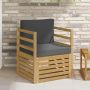 Lauko sofa Poliesteris Balta ir antracito