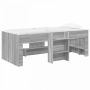Vaikų Aukštas Lova 2 pcs Pilka Sonoma 203 x 101,1 x 68,5 cm