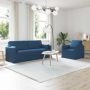 Sofa 2 pcs Mėlyna 198 x 78 x 80 cm audinys