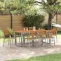 Sodo Kėdė 8 pcs Ruda 56 x 57 x 87 cm Kietos akacijos mediena