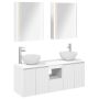 Vonios spintos komplektas 5 pcs Balta 53 x 15,5 x 70 cm