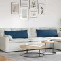 Sofa Pagalvės 2 pcs Mėlyna 120 x 40 cm audinys