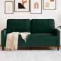 Dvivietė sofa, tamsiai žalios spalvos, 140cm, aksomas