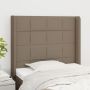Galvūgalis su auselėmis, taupe, 103x16x118/128cm, audinys