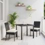 Sodo valgomojo komplektas 3 pcs Juoda