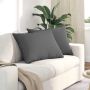 Sofa Pagalvės 2 pcs Tamsiai pilka 70 x 50 cm audinys