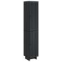 Spintelė 2 pcs Juoda 34,5 x 33 x 90 cm Apdirbta mediena