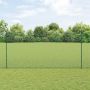 Tvora su stulpais Žalia 1,5 x 10 m Plienas ir PVC