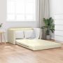 Sofa lova 110cm Kreminė Dirbtinė Oda