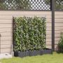 Sodo vazonas 3 pcs Juoda 120 x 40 x 125,5 cm Plienas