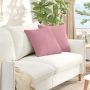 Sofa Pagalvės 2 pcs Rožinė 45 x 45 cm Kordūrinis audinys