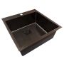 Nerūdijančio plieno plautuvė D5050H BLACK su sifonu 1.0 mm
