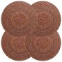 Jūros žolės padėkliukai 4 pcs Ruda Ø 30 cm 100% Jūros žolė