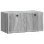 Sieninė TV spintelė Pilka sonoma ąžuolo 59,5 x 31 x 30 cm