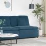 Modulinė sofa su pagalvėlėmis, mėlyna, 100 cm