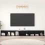 TV spintelių komplektas 3 pcs Juodas ąžuolas 37 x 35 x 107 cm