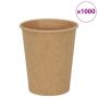 Popieriniai kavos puodeliai 1000 vnt 8oz 200ml Ruda