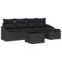 Sofos komplektas su pagalve 6 pcs poliratanas