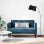 Dvivietė sofa, mėlyna, 111 cm, aksomas