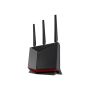 Asus | Wireless Wifi 7 Dual Band Gigabit Router | RT-BE86U | 802.11be | 6800 Mbit/s | Ethernet LAN (RJ-45) ports 5 | Mesh Support Yes | MU-MiMO No | 4G/5G | Antenna type External/Internal | 2