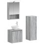 Vonios baldų rinkinys 4 pcs Pilka Sonoma