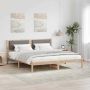 Lovos rėmas Taupe 200 x 200 cm Kietos pušies mediena