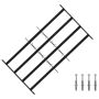 Saugumo grotelės langams su 4 kryžmėmis 3 pcs 63-114 cm