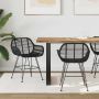 Valgomasis krėslas 2 pcs Juoda 55 x 50 x 74 cm