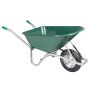Wheelbarrow Green 90 L 150 kg Cinkuotas plienas ir plastikas
