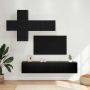 TV spintelių komplektas 3 pcs Apdirbta mediena