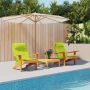 Kėdžių pagalvės Paprastas 2 pcs Ryškiai žalia 58 x 77 x 4,5 cm