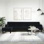 L formos sofa-lova, juodos spalvos, 260x140x70cm, aksomas