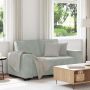 Dvivietė sofa, šviesiai pilka, 160x78x84 cm, aksomas