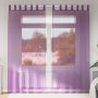 Voile užuolaidos su kilpomis, 2vnt., violetinės sp., 140x245cm