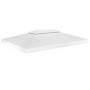 Pavėsinės uždangalas, 2 pakopų, baltas, 4x3m, 310 g/m²