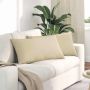 Sofa Pagalvės 2 pcs Kreminė 80 x 40 cm audinys
