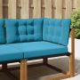 Lauko sofa pagalvėlė 3 pcs Karališka mėlyna Poliesteris