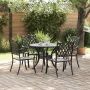 Sodo valgomojo komplektas 5 pcs Juoda Aliuminis