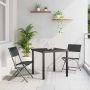 Sodo valgomojo komplektas 3 pcs Juoda