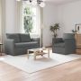 Sofa 2 pcs Tamsiai pilka 196 x 82 x 85 cm audinys