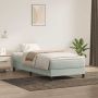 Box Spring Lova su čiužiniu Šviesiai pilka 90x210 cm Velvet