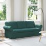 Sofa Tamsiai žalia 215 x 82 x 80 cm audinys