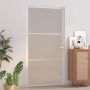 us durys, baltos, 102,5x201,5cm, matinis stiklas/aliuminis