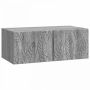 Sieninė TV spintelė 98 x 31 cm Pilka Sonoma Apdirbta mediena