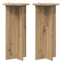 Augalų stovas 2 pcs Artisano ąžuolo 40 x 40 x 80 cm