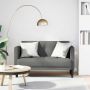 Dvivietė sofa, tamsiai pilka, 111 cm, audinys