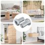 Užrakto veržlė 2 pcs Nikelio M6 x 15 mm Plienas