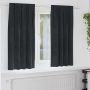 Užtemdymo užuolaidos 2 pcs Juoda 140 x 175 cm Aksomas